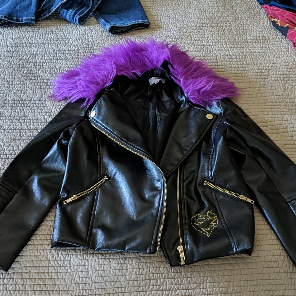 Girls' Descendents faux leather jacket